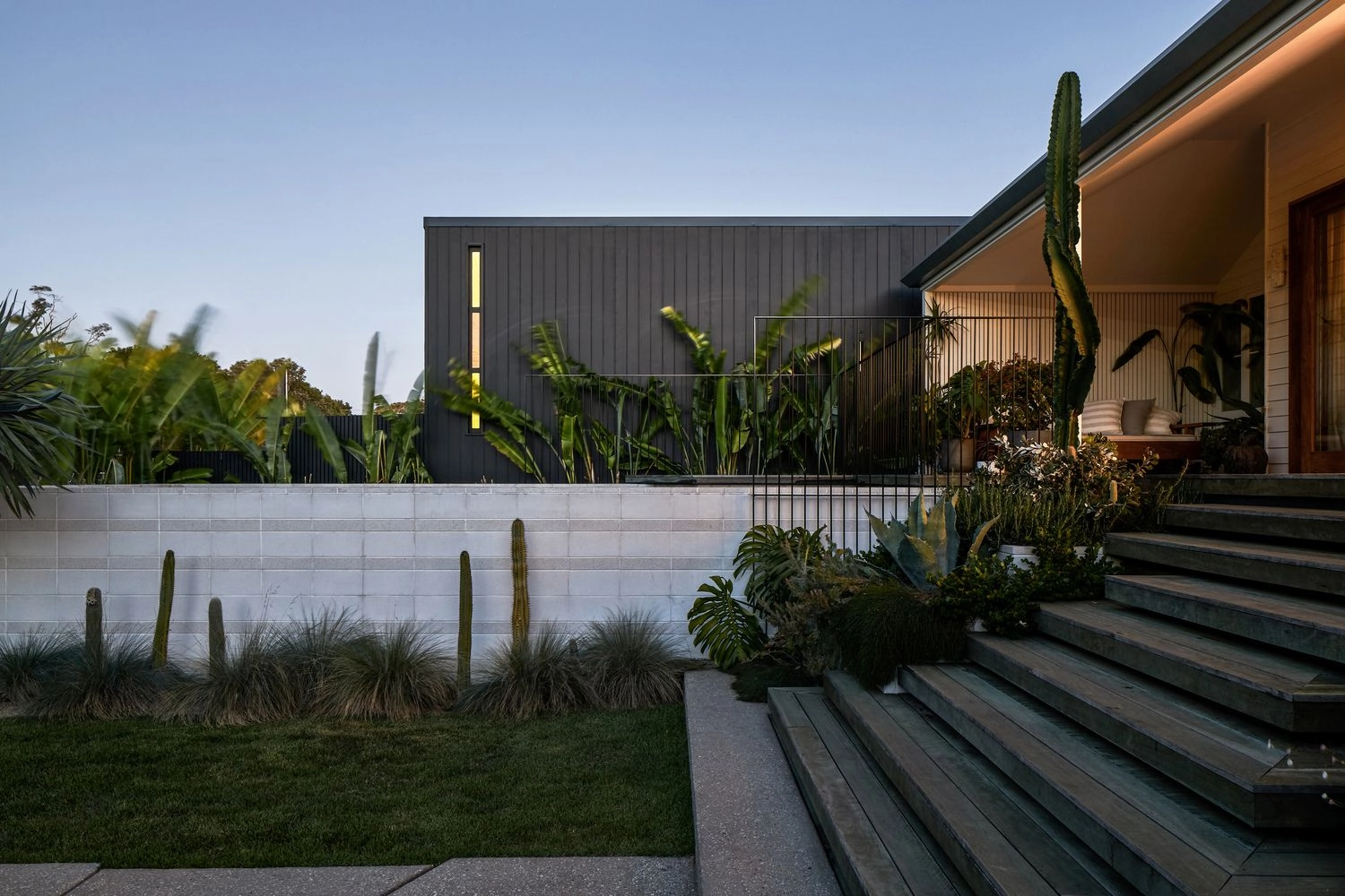 Blending futuristic building