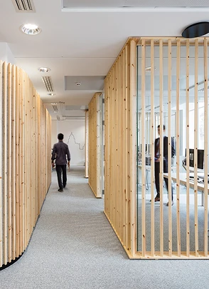 Blending futuristic building