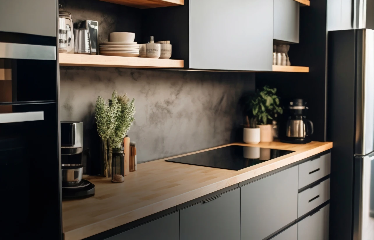 Blending futuristic building